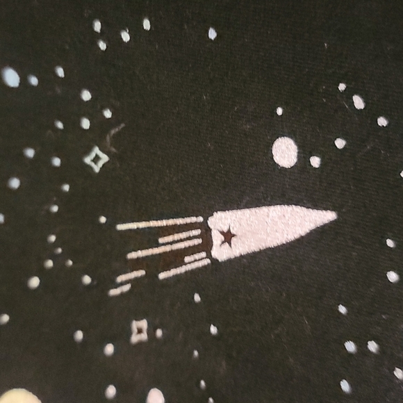 Wonder Nation Girl's Size 7-8 Leggings With Colorful Galaxy & Unicorns - Picture 4 of 6